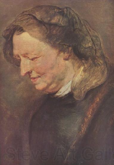 Peter Paul Rubens Portrat einer alten Frau Norge oil painting art